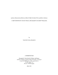 Modal Prolongational Structure in Selected Sacred Choral