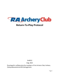 Archery Return to Play V2