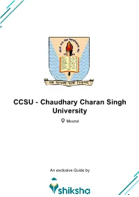 Chaudhary Charan Singh University