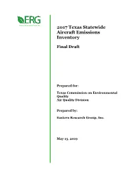 Development of Statewide Annual Emissions Inventory and Activity