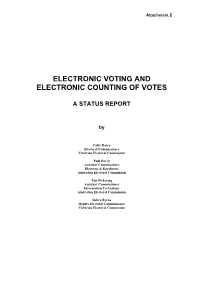 Electronic Voting and Electronic Counting of Votes