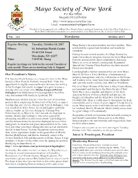 Newsletter October 2017