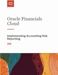 Oracle Financials Cloud