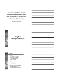 Starlight and Atoms Chapter 7 Outline