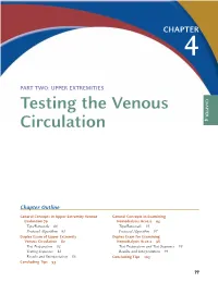 Testing the Venous Circulation 79