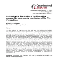The Experimental Contribution of the Five Obstructions