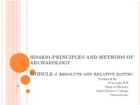Absolute and Relative Dating