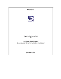 Annexure -A Report of the Committee on 'Review of Ownership And