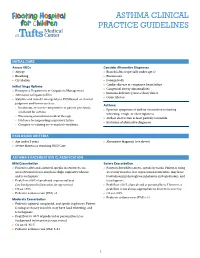 Asthma Guidelines