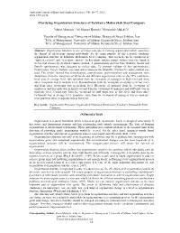 Clarifying Organization Structure of Esfahan's Mobarakeh Steel Company