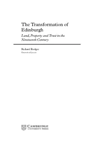 The Transformation of Edinburgh Land,Property and Trust in the Nineteenth Century