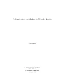 Ambient Occlusion and Shadows for Molecular Graphics