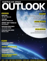 Australian Space Outlook 2020 Australian Space Outlook