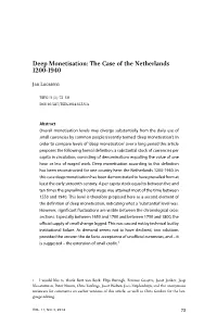 Deep Monetisation: the Case of the Netherlands 1200-1940