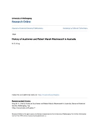 History of Austinmer and Robert Marsh Westmacott in Australia