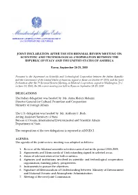 Joint Declaration After the Biennial Review Meeting On