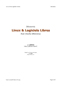 Linux & Logiciels Libres