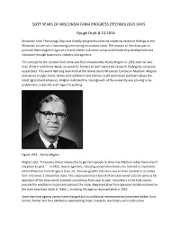 Sixty Years of Wisconsin Farm Progress (Technology) Days