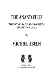 The Anand Files Michiel Abeln