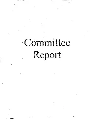 C Mmittee Report REGULAR CALENDAR