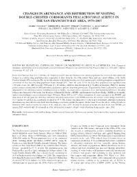Changes in Abundance and Distribution of Nesting Double-Crested Cormorants Phalacrocorax Auritus in the San Francisco Bay Area, 1975–2017