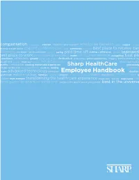 Employee Handbook Is Your Guide to Being a Sharp Team Member and Living the Sharp Experience Every Day
