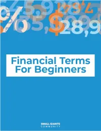 Financial Terms for Beginners.Pdf