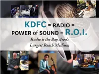 KDFC Sound, KDFC Channels, Mission, and Community
