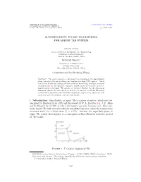 Superfluidity Phase Transitions for Liquid 4He System