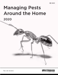 Managing Pests Around the Home 2020