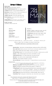 After 4 Menu