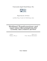 Bäcklund Transformations and Exact Time-Discretizations for Gaudin and Related Models