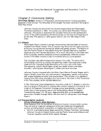 Chapter 2: Community Setting 2010 Plan Update: Section 2.3 Population and Housing and the County Population Projections Were Revised