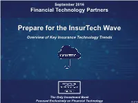 Prepare for the Insurtech Wave