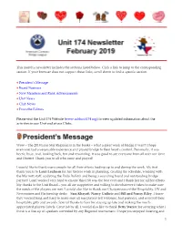 This Month's Newsletter Includes the Sections Listed Below. Click a Link to Jump to the Corresponding Section