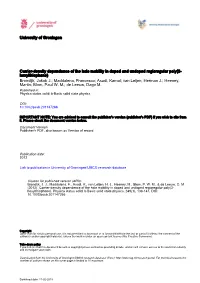 University of Groningen Carrier-Density Dependence of The