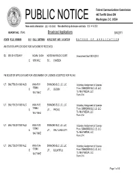 Broadcast Applications 8/4/2011