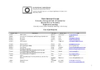 Download the Participant List