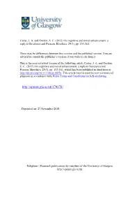 On Cognitive and Moral Enhancement: a Reply to Savulescu and Persson