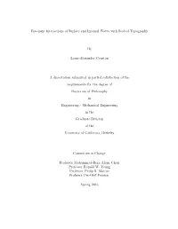 Resonant Interactions of Surface and Internal Waves with Seabed Topography by Louis-Alexandre Couston a Dissertation Submitted I