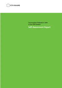 Self-Assessment Report of the ETH Board Table of Contents
