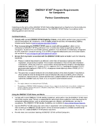 Version 6.1 Computers Program Requirements (Rev