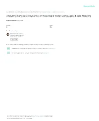 Analyzing Congestion Dynamics in Mass Rapid Transit Using Agent-Based Modeling