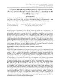 Cultivation of Polytechnic-Industry Linkage for Development and Delivery of Curriculum for Technical Education: a Case Study of the Federal Polytechnic, Ilaro