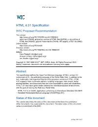 HTML 4.01 Specification