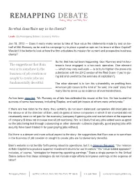 So What Does Bain Say to Its Clients?