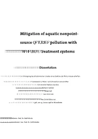 Mitigation of Aquatic Nonpoint- Source QFTUJDJEF Pollution With
