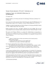 “PNT in 5G”- Clarification No. 2 to Invitation to Tender: AO/1-10516/20
