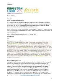 Designated Safeguarding Leads Spring Term Safeguarding Round-Up