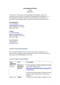 Knowledge and Reality (885.09 KB PDF)